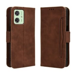 SLOT Motorola Moto G54 5G / G54 5G Power Edition pénztárca borító barna