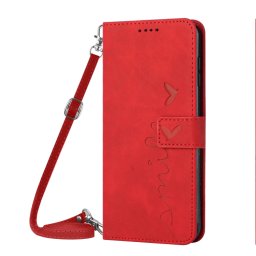 ART SMILE pénztárca tok pánttal Motorola Moto G54 5G / G54 5G Power Edition piros
