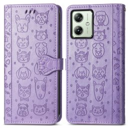 ART ANIMALS Motorola Moto G54 5G / G54 5G Power Edition lila pénztárca borító
