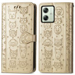 ART ANIMALS Pénztárcahuzat Motorola Moto G54 5G / G54 5G Power Edition arany