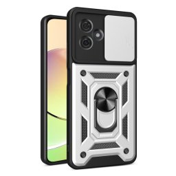 RING KAMERA Borító tartóval Motorola Moto G54 5G / G54 5G Power Edition ezüsthöz