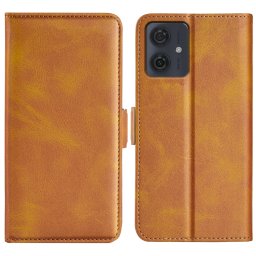SIDE Wallet tok Motorola Moto G54 5G / G54 5G Power Edition világosbarna