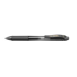 PENTEL Zseléstoll, 0,35 mm, nyomógombos, PENTEL "EnerGelX BL107", fekete