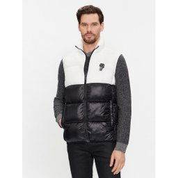 KARL LAGERFELD Mellény 505093 541590 Fekete Regular Fit