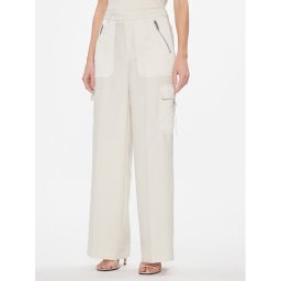 DKNY Szövet nadrág P3JKNV51 Khaki Straight Leg