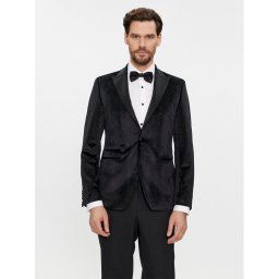 KARL LAGERFELD Zakó 155270 541009 Fekete Slim Fit