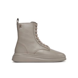 Tommy Hilfiger Bokacsizma Sporty Leather Flat FW0FW07799 Bézs