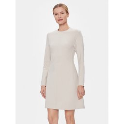 Calvin Klein Hétköznapi ruha Hw Viscose Fit & Flare Dress K20K206336 Bézs Regular Fit