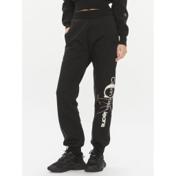 Calvin Klein Jeans Melegítő alsó Bold Monologo J20J222606 Fekete Relaxed Fit