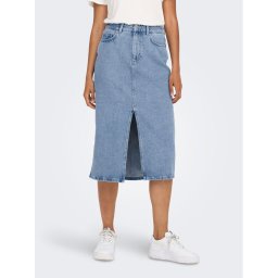 ONLY Farmer szoknya Bianca 15319268 Kék Regular Fit