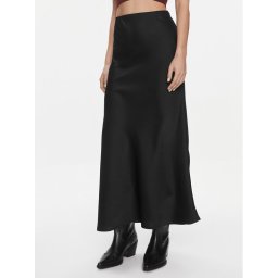 Vila Midi szoknya Tyla 14096849 Fekete Regular Fit