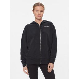 Converse Pulóver Os Wordmark Fz Hoodie 10024532-A08 Fekete Regular Fit