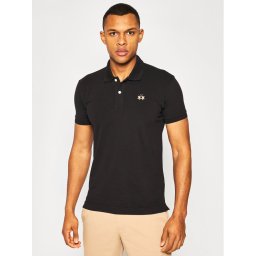 La Martina Pólóing Piquet CCMP02 PK001 Fekete Slim Fit