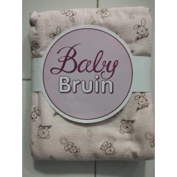 Bébi paplan flanell + soft sima 90x70 cm - pink színben
