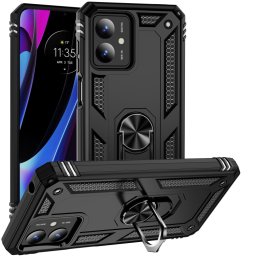 RING Védőburkolat tartóval Motorola Moto G14 fekete