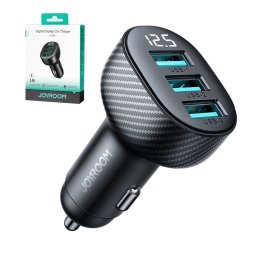 JOYROOM JR-CCD03 3.4A Autós töltő 3x USB fekete