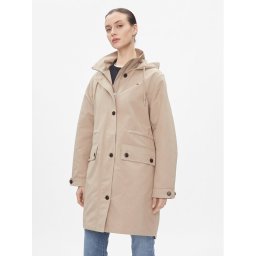 Tommy Hilfiger Átmeneti kabát Essential Cotton Blend Parka WW0WW41164 Bézs Regular Fit