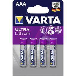 Elem, AAA mikro, 4 db, lítium, VARTA \Ultra Lithium\ [4 db]
