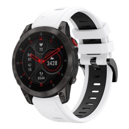 DOUBLE – RUBBER RUBBER szíj Garmin Epix Gen 2-hez (2. generáció) fehér