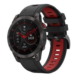 DOUBLE – RUBBER RUBBER szíj Garmin Epix Gen 2-hez (2. generáció) fekete