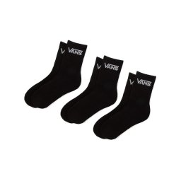Vans 3 pár női bokazokni By Classic Crew VXNQBLK Fekete