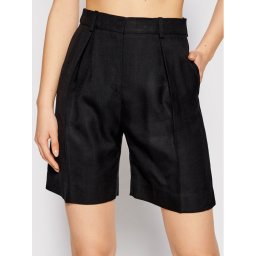 Victoria Victoria Beckham Bermuda nadrág Basket Weave 2221WSR002699B Fekete Regular Fit