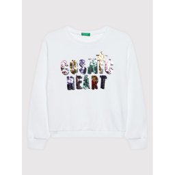 United Colors Of Benetton Pulóver 3J68C101I Fehér Regular Fit