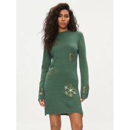 Pieces Kötött ruha 17136436 Zöld Regular Fit
