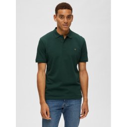 Selected Homme Pólóing 16087839 Zöld Regular Fit
