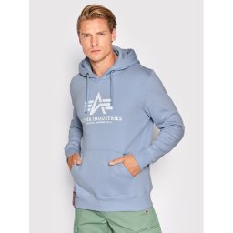 Alpha Industries Pulóver Basic 178312 Kék Regular Fit