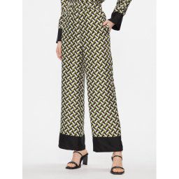 Max Mara Leisure Szövet nadrág Sesamo 2416131017650 Zöld Relaxed Fit