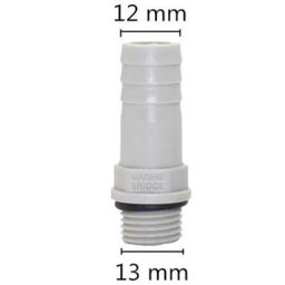 1/4"-os Menetes Csőcsatlakozó 12mm-es Csőátmérővel (2257)