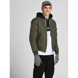 Jack&Jones Sapka és kesztyű szett 12168383 Szürke