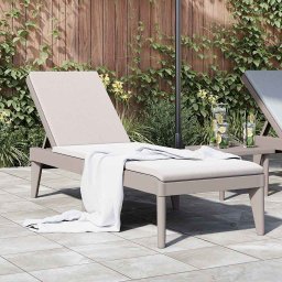 vidaXL cappuccino színű PP napozóágy 186 x 60 x 29 cm
