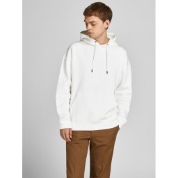 Jack&Jones Pulóver Star 12208157 Fehér Relaxed Fit