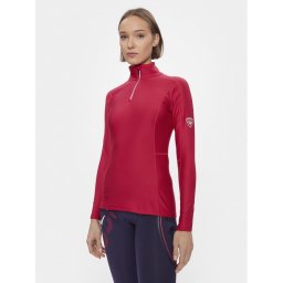 Rossignol Technikai pulóver Classique 1/2 Zip RLLWL11 Piros Slim Fit
