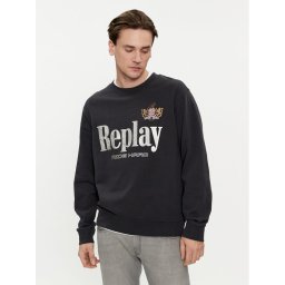Replay Pulóver M6823.000.23650PW Fekete Regular Fit