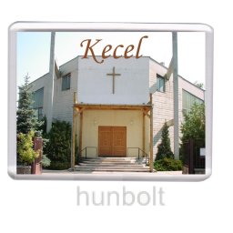 Kecel- Szent Család Templom hűtőmágnes (műanyag keretes)