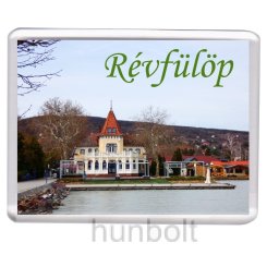 Révfülöp-Halóállomás hűtőmágnes (műanyag keretes)