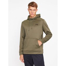 Under Armour Pulóver Ua Armour Fleece Hoodie 1373353 Khaki Loose Fit