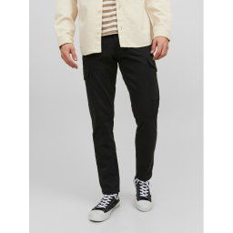 Jack&Jones Szövet nadrág Ollie 12224001 Fekete Regular Fit