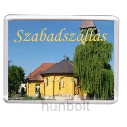 Szabadszállás-Lisieux Szent Teréz Katolikus egyházközség hűtőmágnes (műanyag keretes)