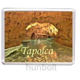 Tapolcai-tavasbarlang hűtőmágnes (műanyag keretes)