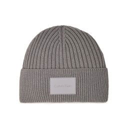 Calvin Klein Sapka Tonal Rubber Patch Beanie K50K511291 Ezüst
