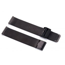 Edelwolle MESH/Milanese óraszíj, fekete, 14mm