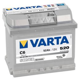 Varta Silver Dinamic 12V 52Ah 540A 552401 autó akkumulátor jobb+