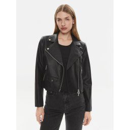 Marc Aurel Műbőr dzseki 3810 2021 93263 Fekete Slim Fit