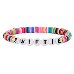 Színes Taylor Swift "Swiftie" karkötő