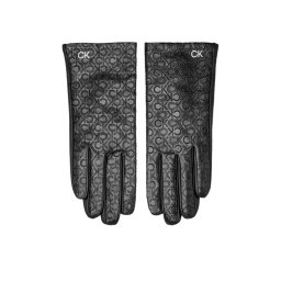 Calvin Klein Női kesztyű Re-Lock Emb/Deb Leather Gloves K60K611165 Fekete