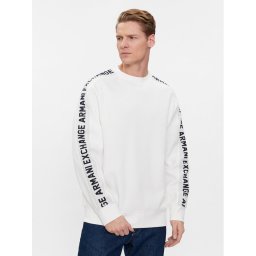 Armani Exchange Pulóver 3DZMLA ZJLGZ 1116 Fehér Regular Fit